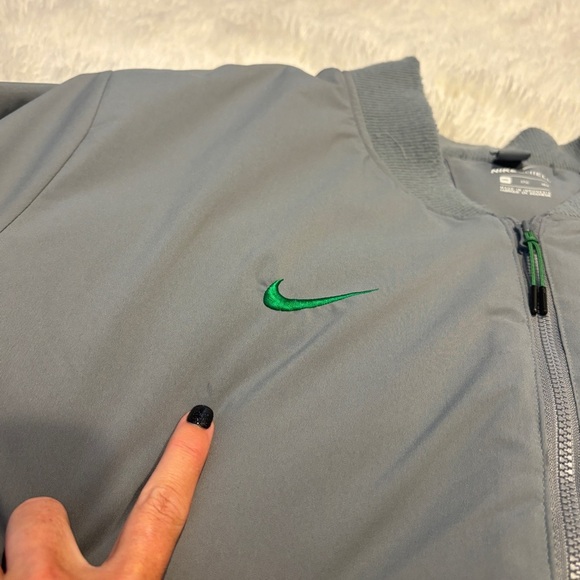 Nike Shield Oregon Ducks Cool Grey Bomber Jacket Men’s Sz 3XL - Picture 6 of 16